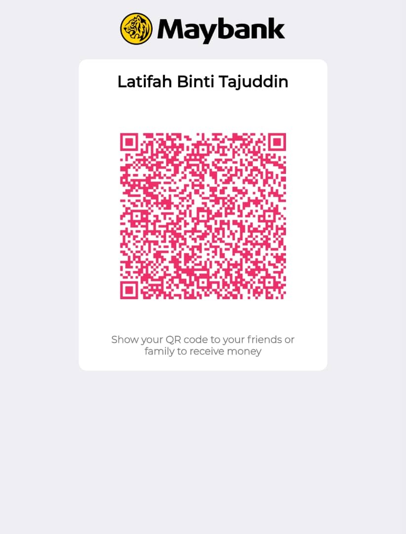 QR bayaran Maybank – Latifah Binti Tajuddin